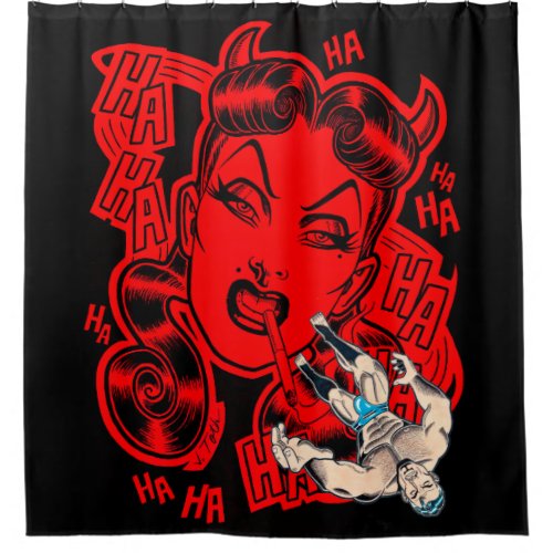 Beware the Succubus Shower Curtain