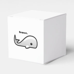 Beware the White Whale Cartoon Favor Boxes