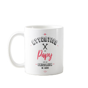 Beware this grandpa is a genie tinker. coffee mug