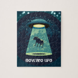 Beware UFO Jigsaw Puzzle