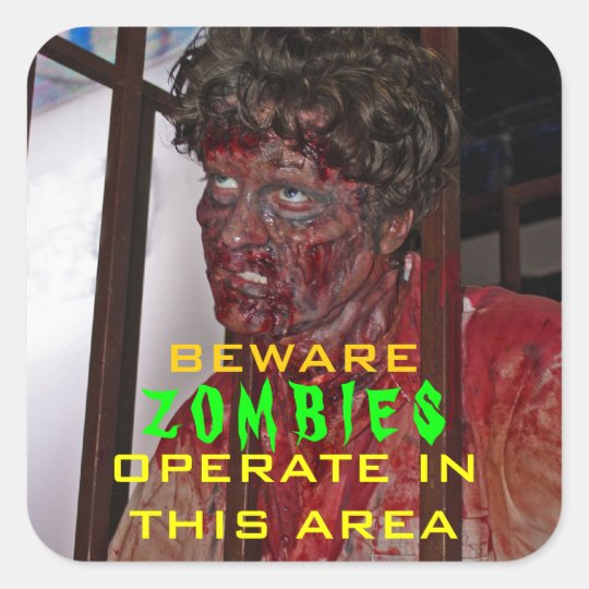 Bewarew Zombies sticker sheet