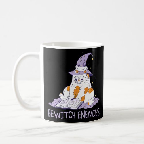 Bewitch Enemies Magic Cat Witch Saying Witchcraft  Coffee Mug