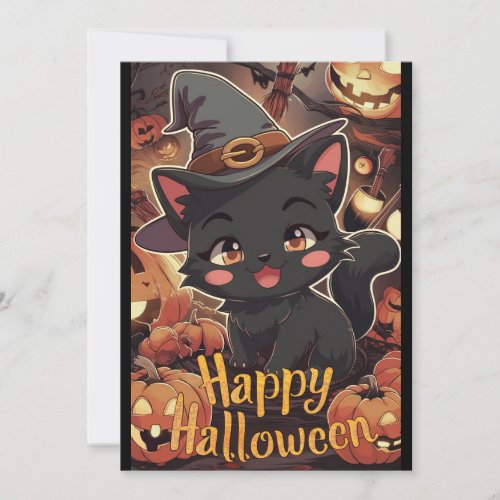 Bewitch Festive Happy Halloween Holiday Card