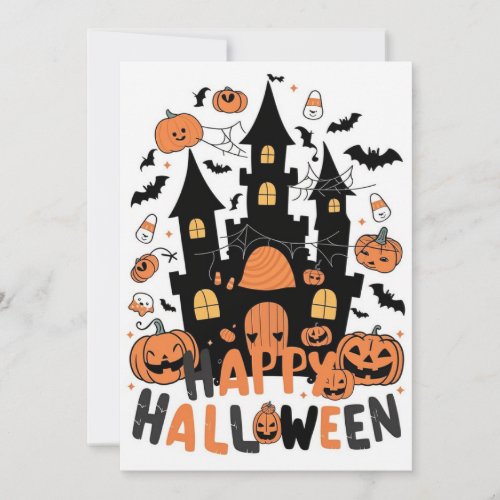 Bewitch Festive Happy Halloween Holiday Card