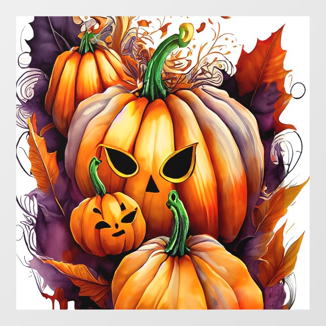 Bewitched Gourd Window Cling (Sheet)