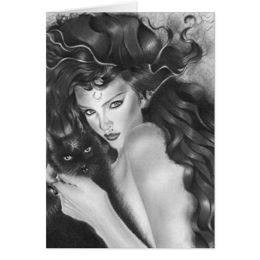 Bewitched Kitty Card (Front)