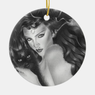 Bewitched kitty christmas Ornament