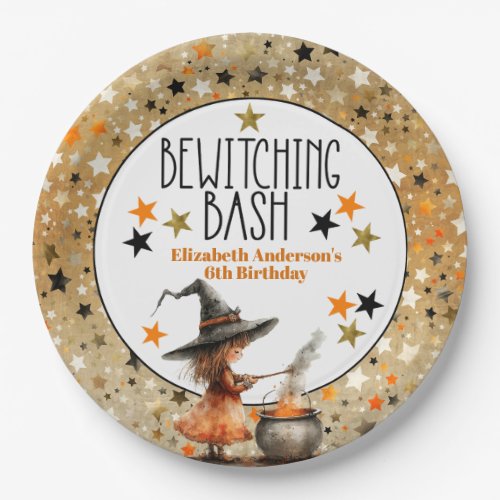 Bewitching Bash Girls Birthday Paper Plates