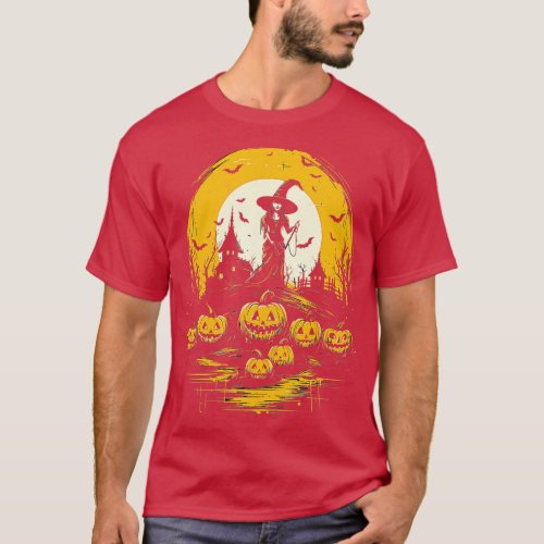 Bewitching Beauty Halloween Witch T_Shirt