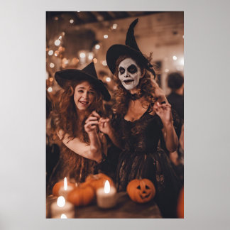 Bewitching Besties | Double Trouble Halloween  Poster