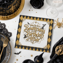 Bewitching Birthday Party Gold Harlequin