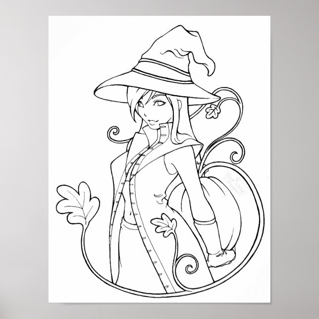 Bewitching Color-Your-Own Poster (Front)
