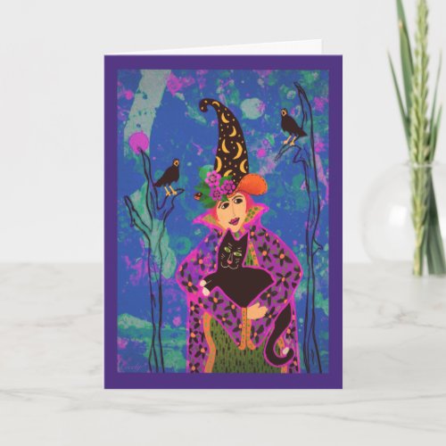 Bewitching design for Halloween Card