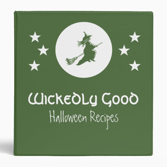 Bewitching Halloween Binder (1.5 inch), Green (Front)