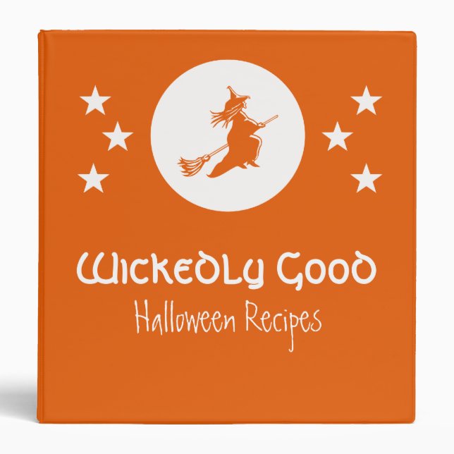 Bewitching Halloween Binder (1.5 inch), Orange (Front)