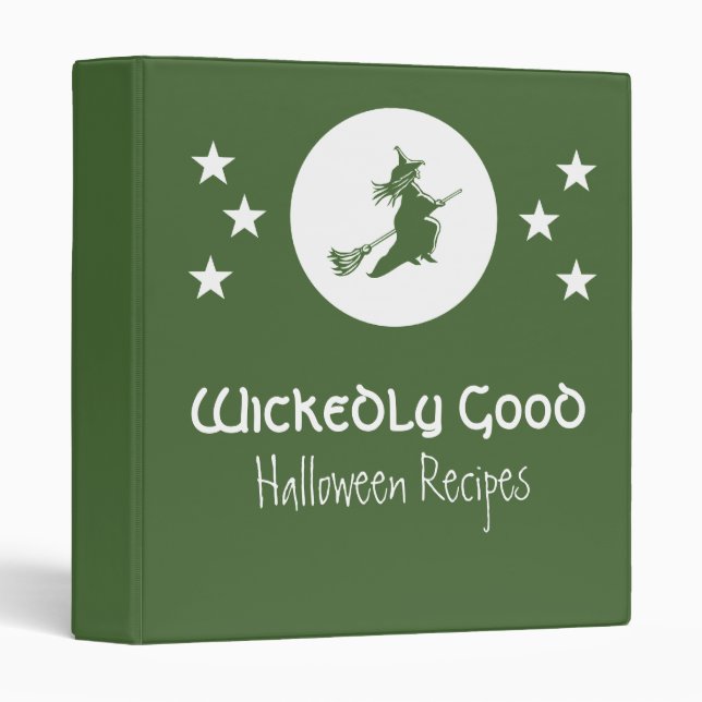 Bewitching Halloween Binder (1 inch), Green (Front/Spine)