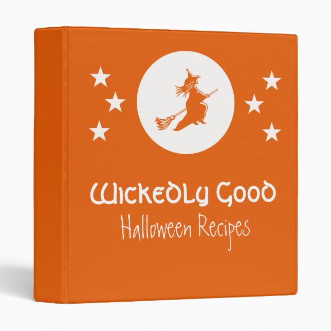 Bewitching Halloween Binder (1 inch), Orange (Front/Spine)