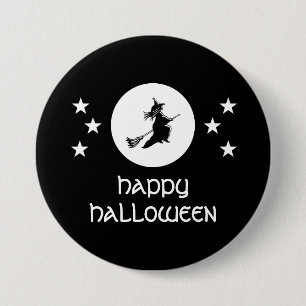 Bewitching Halloween Button, Black Button