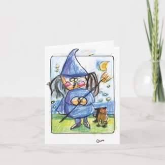 Bewitching Halloween Card card