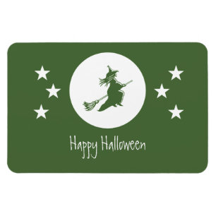Bewitching Halloween Flexi Magnet, Green Magnet