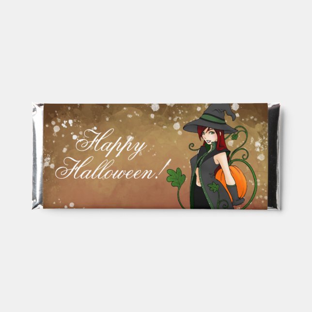 Bewitching Halloween Hershey Bar Favors (Front)