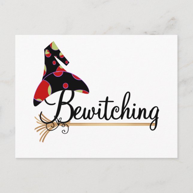 Bewitching Halloween Tshirts and Gifts Postcard (Front)