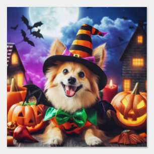 Bewitching Pup's Halloween Howl Sign
