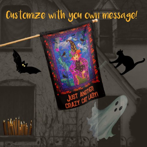 Bewitching Spooky Halloween Night  Garden Flag