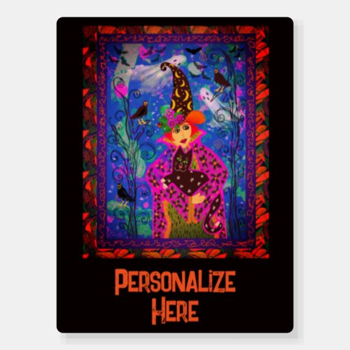 Bewitching Spooky Halloween Personallize Door Sign