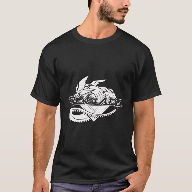 Beyblade Dragoon Monochrome T-Shirt (Front)