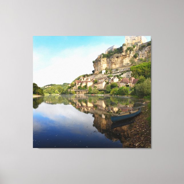 Beynac-et-Cazenac and Dordogne river canvas print (Front)