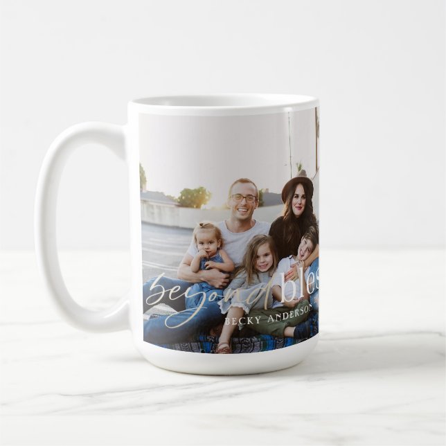 Beyond Blessed Gold Foil 5 Photo  Coffee Mug (Left)