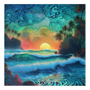 Beyond Blues Seascape Acrylic Print