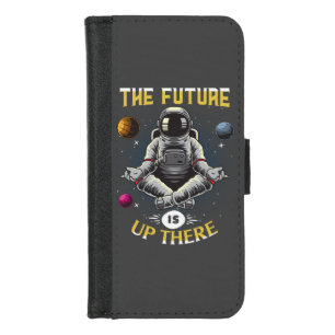 Beyond Boundaries: Future is Up There - Astronaut iPhone 8/7 Wallet Case