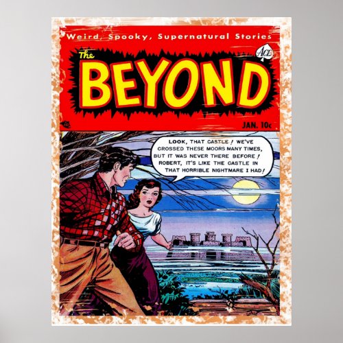 Beyond Comics  Vintage Comic Book Cover Classic T Poster