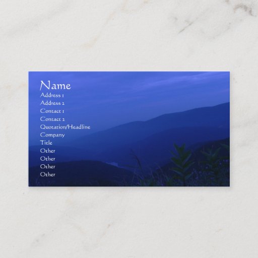 Customizable Beyond Dusk Profile Card Business Card