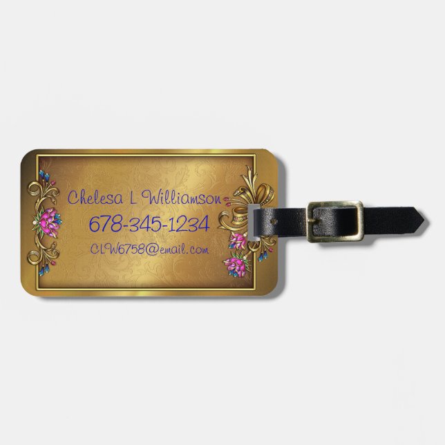 Beyond Elegance Custom Luggage Tag (Front Horizontal)