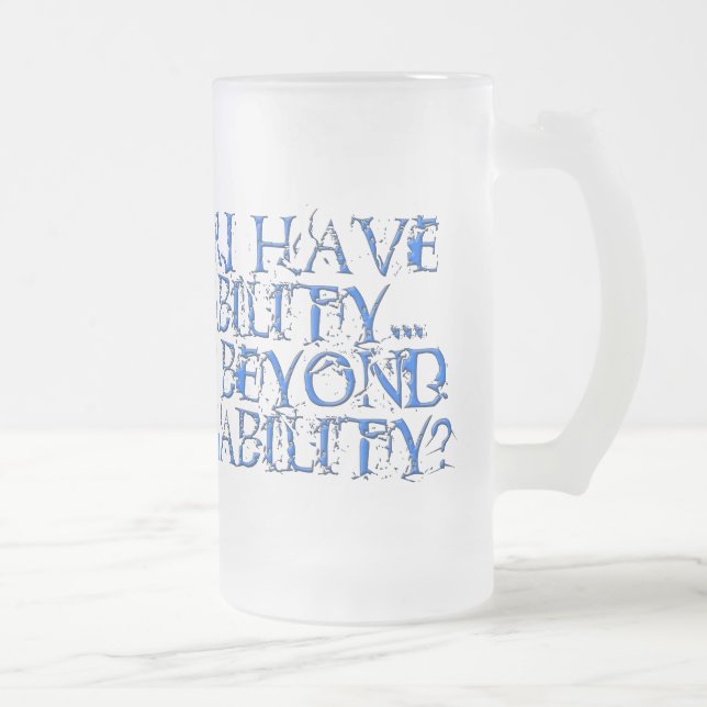 Beyond Frosted Glass Beer Mug (Right)