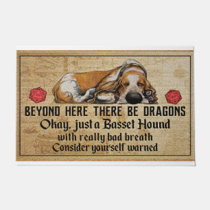 Beyond Here there Be Dragons Doormat