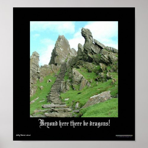 Beyond Here There Be Dragons Poster