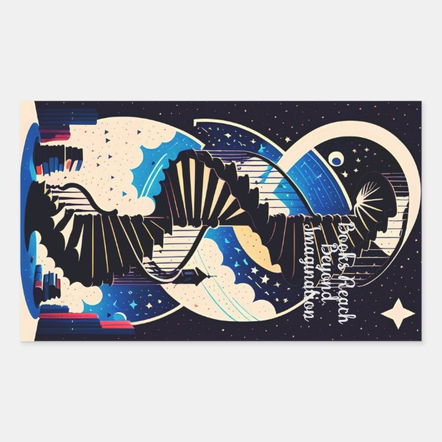 Beyond Imagination Rectangular Sticker (Front)