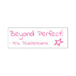 [ Thumbnail: "Beyond Perfect!" + Custom Tutor Name Self-Inking Stamp ]