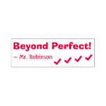 [ Thumbnail: "Beyond Perfect!" Teacher Rubber Stamp ]