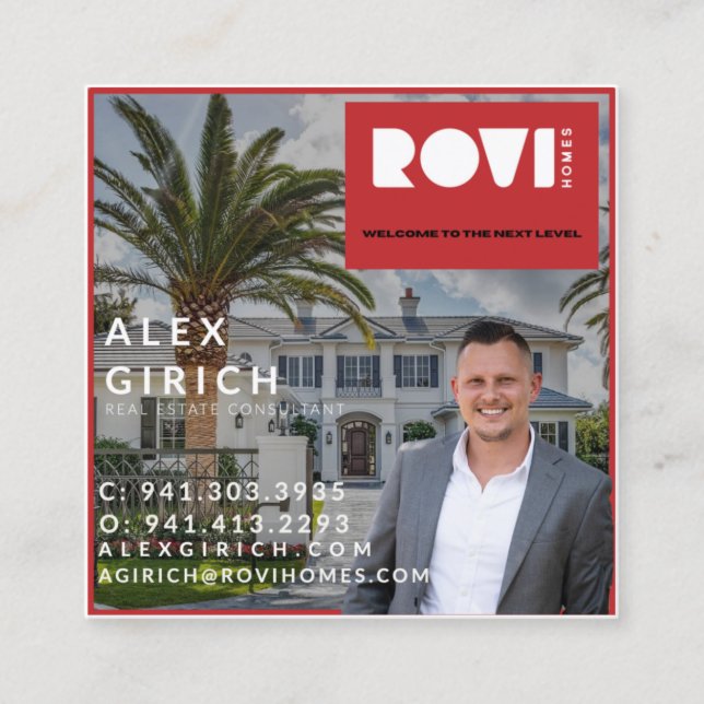 Beyond Real Estate Square Business Card (Front)