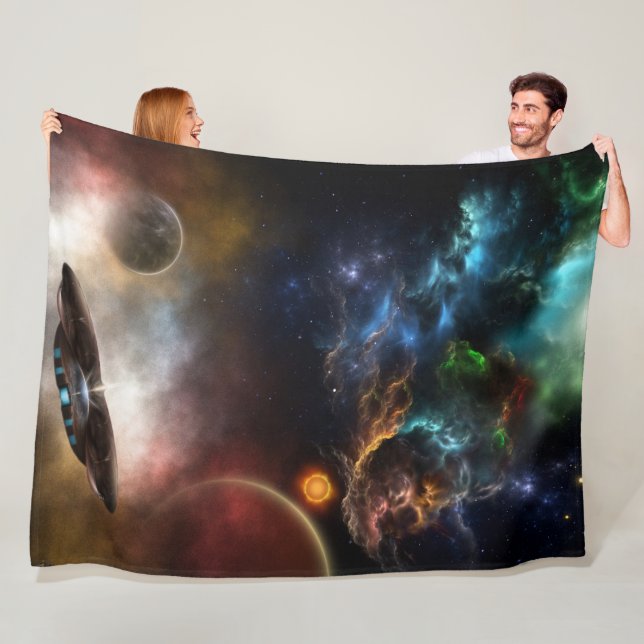 Beyond Space & Time	 Fractal Art Fleece Blanket (In Situ)
