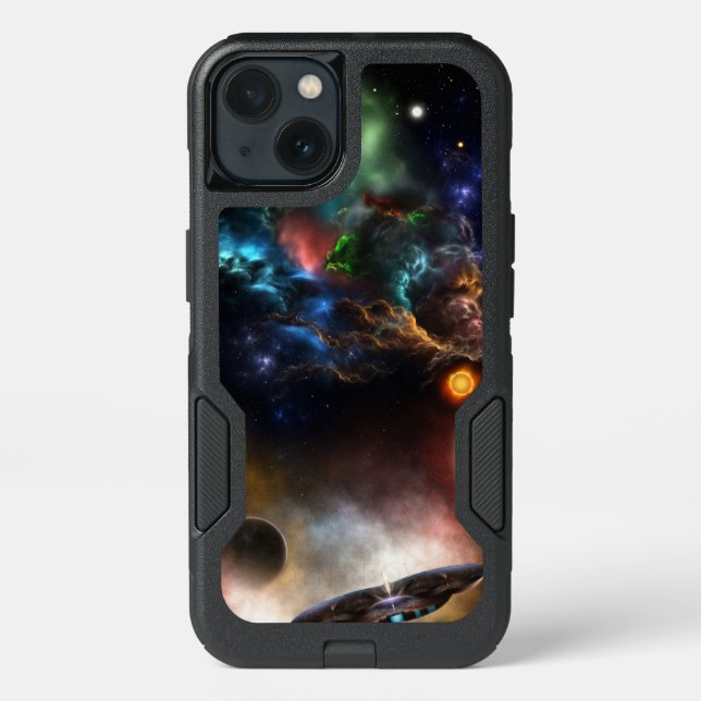 Beyond Space & Time Fractal Art II Spacescape Otterbox iPhone Case (Back)