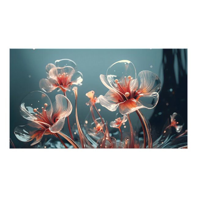  Beyond the Bloom: 3D Floral Abstraction - Photo E Print (Front)