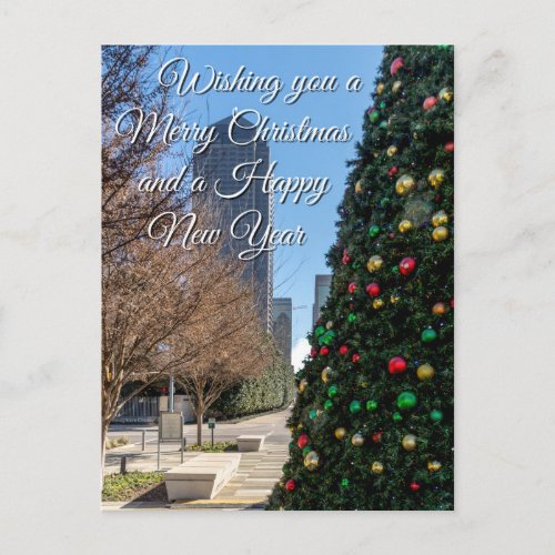 Beyond The Dallas Christmas Tree Greetings Postcard