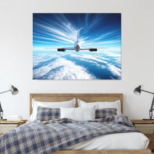 Beyond the Horizon: Concorde from Behind Canvas Print