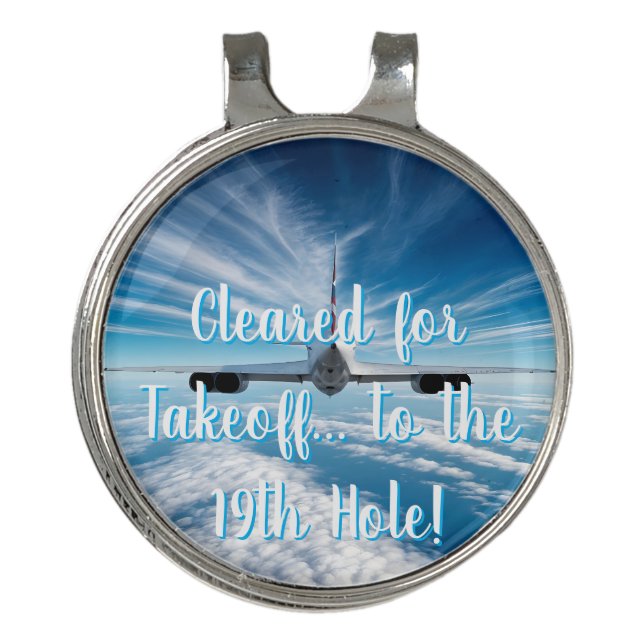 Beyond the Horizon: Concorde from Behind Golf Hat Clip (Front)